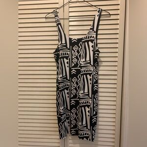 B&W black and white slip mini dress brand new with tags